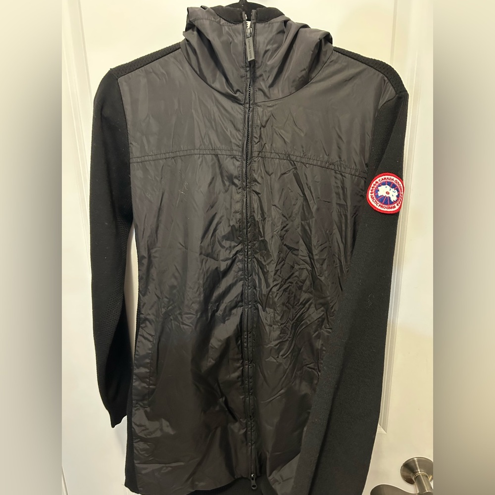 Canada Goose Black Hybrid Hooded Jacket